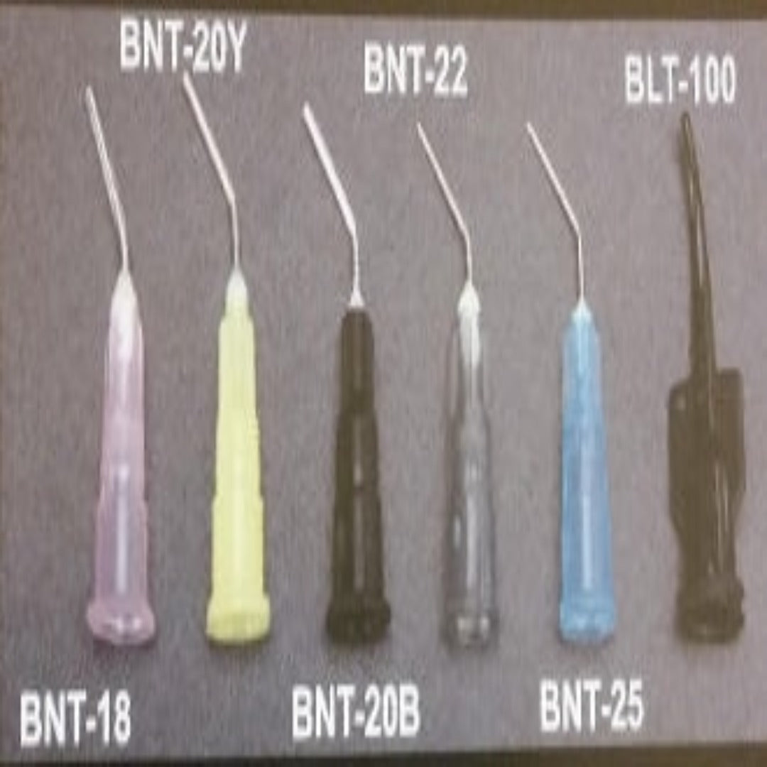 Pre-Bent Luer-Lock Dispensing Tips