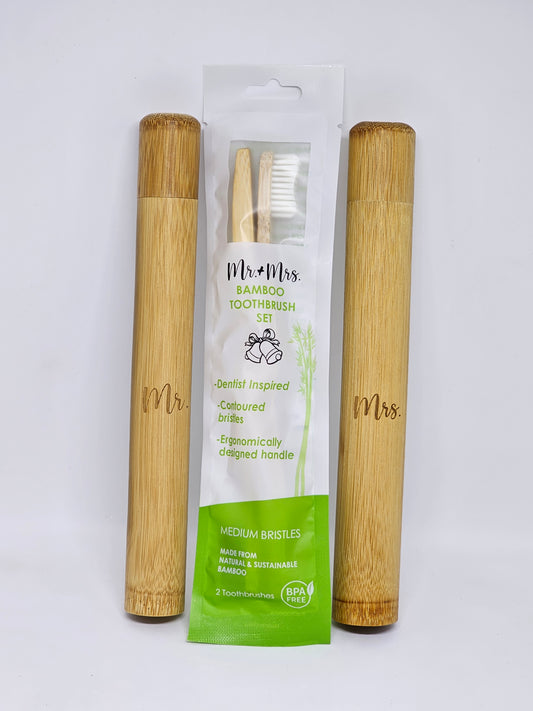 Mr. and Mrs. Toothbrush Set Deluxe