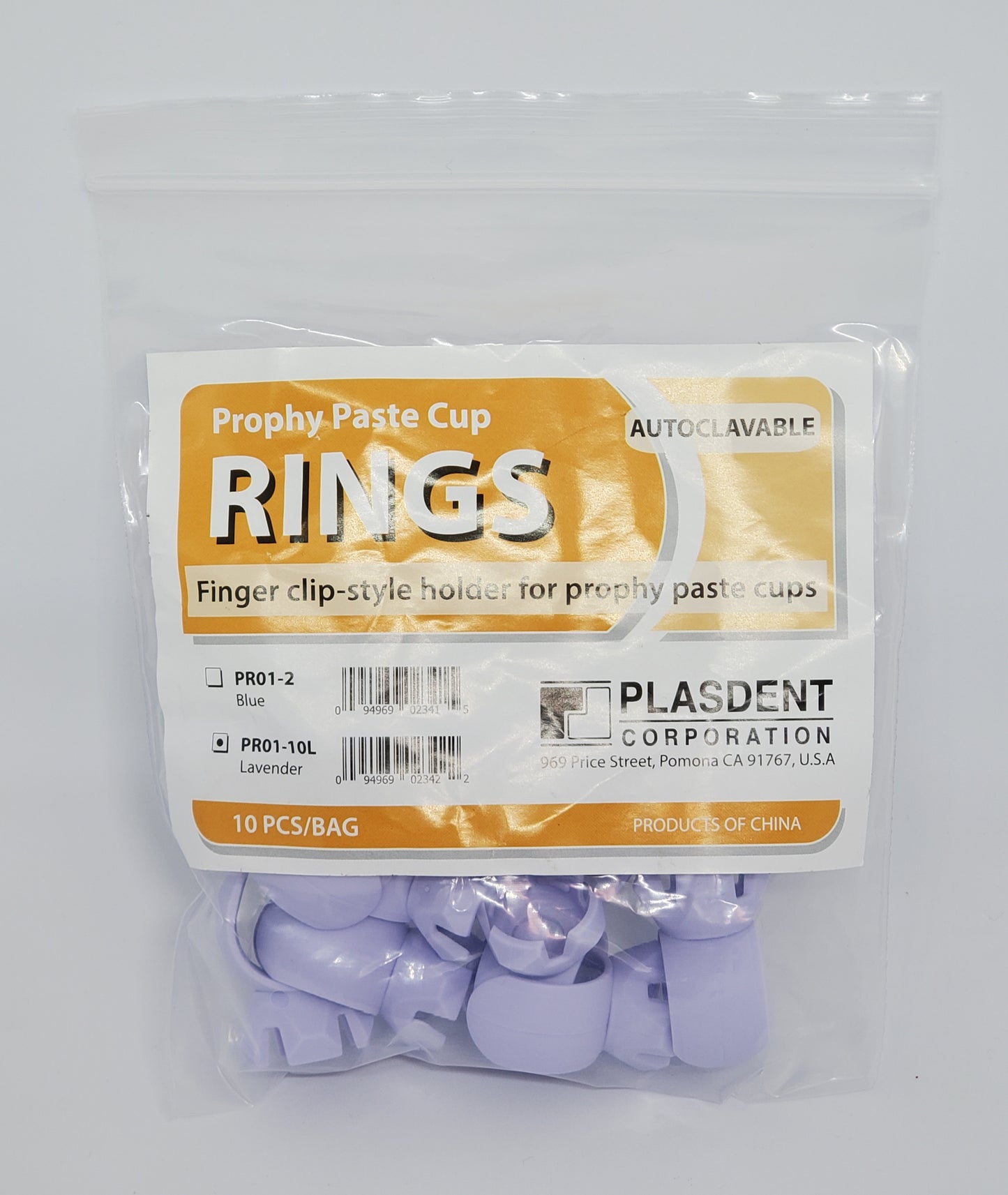 Prophy Paste Cup Rings Lavender Autoclavable