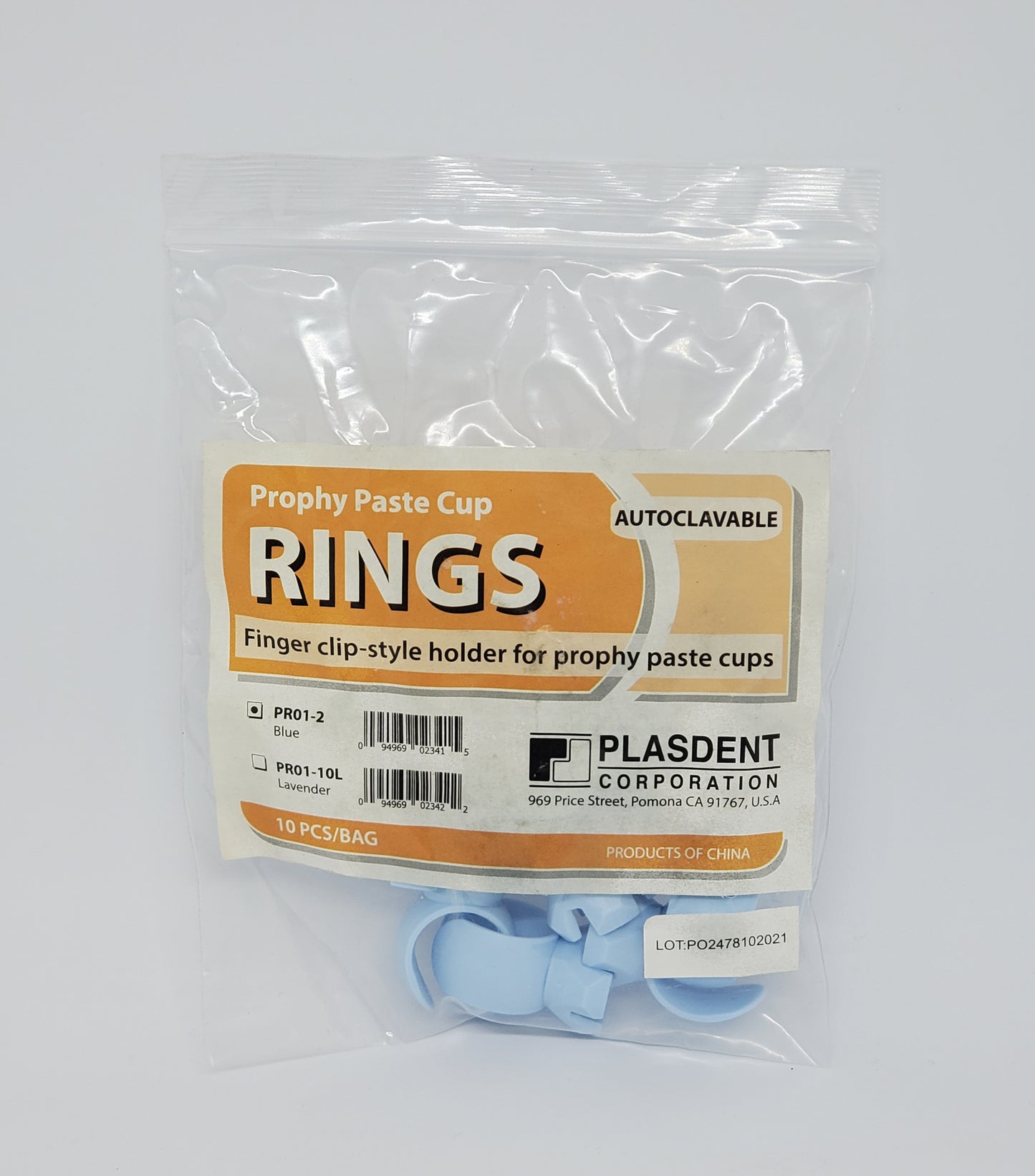 Prophy Paste Cup Rings Blue Autoclavable