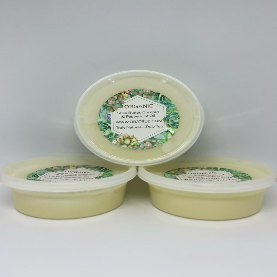 Organic Shea Butter, Coconut and Peppermint Oil