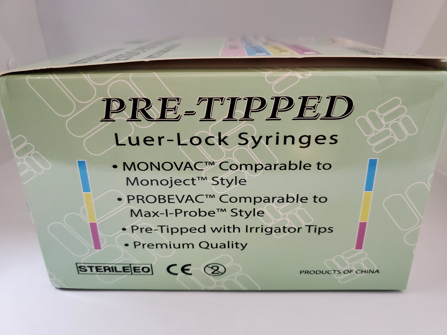 Sterilized ProbeVac Irrigation Pre-Tipped 3cc Syringes