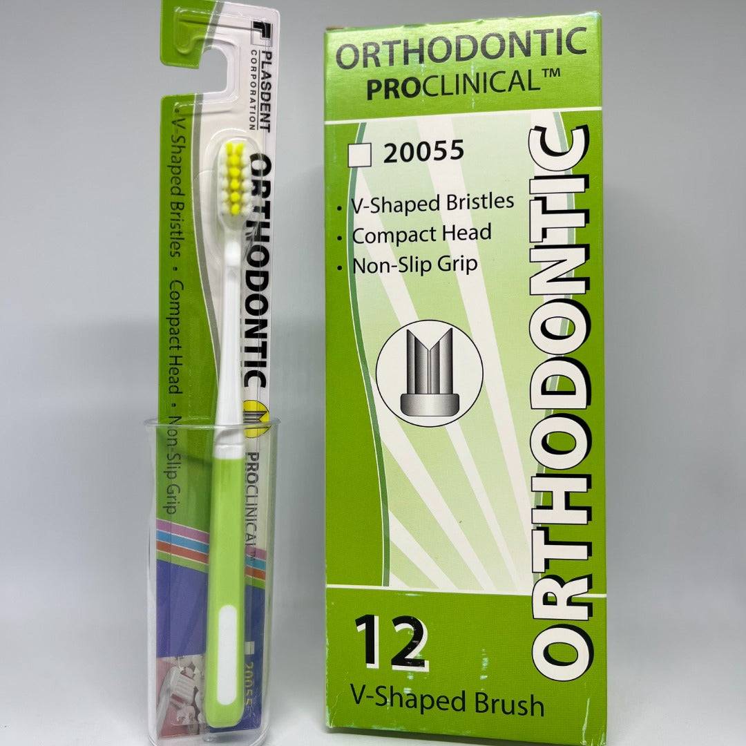 Ortho "V" shaped Toothbrush - 12 Pack