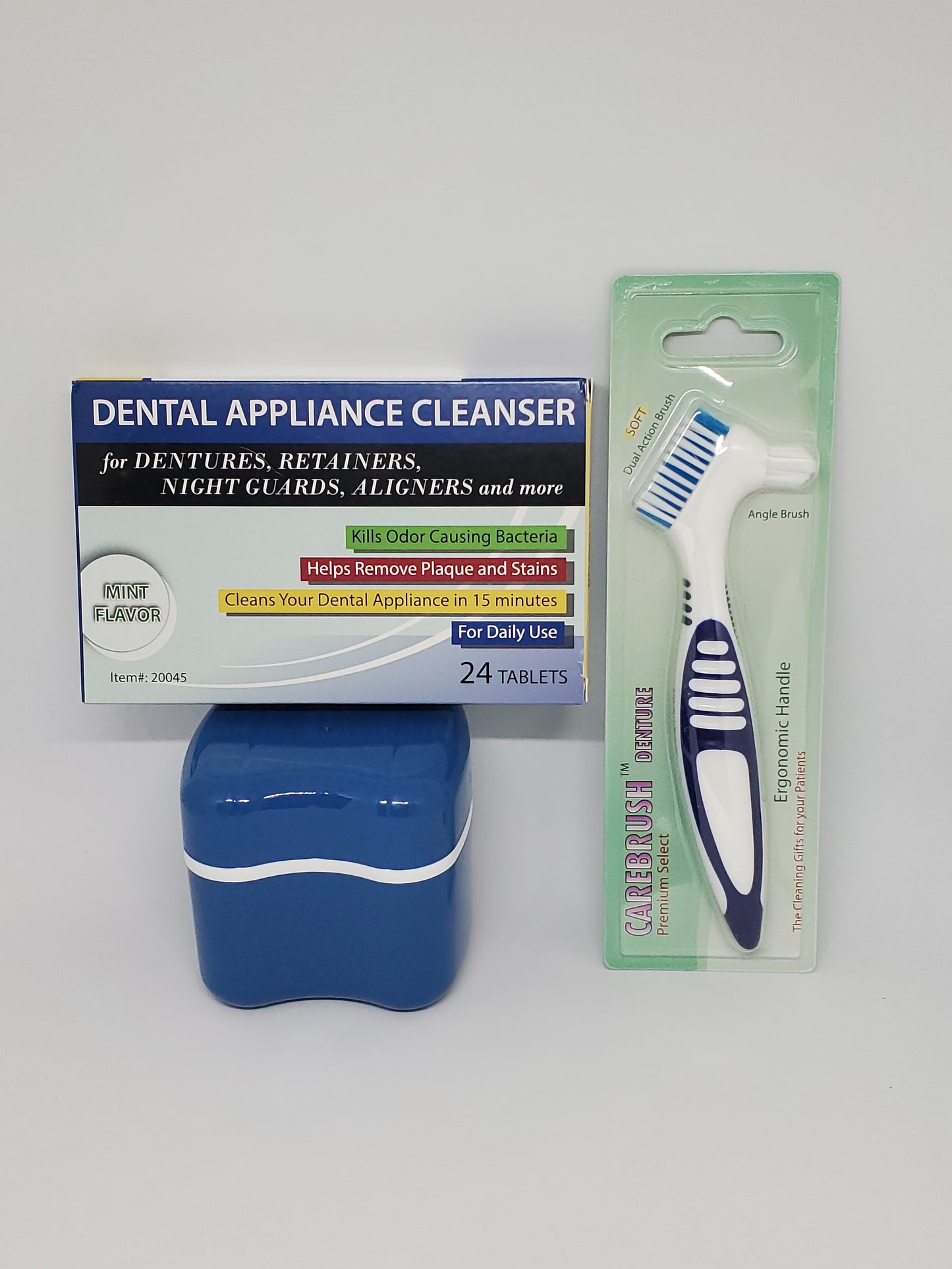 Deluxe Denture Care Kit Blue Case